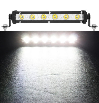 12-24V High Bright Universal Car Work Light 7inch 18w Work Light Bar LED Strip Lamp for Truck SUV Motorcycle Offroad Car