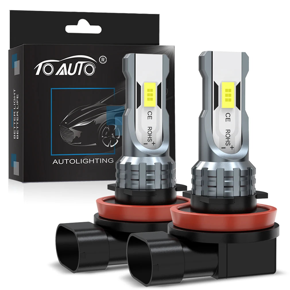 H8 H11 LED Headlights Canbus H7 9005 HB3 9006 HB4 Fog Light Bulb 30000LM 5500K LED Daytime Car Lamp for Auto 12V Headlamp