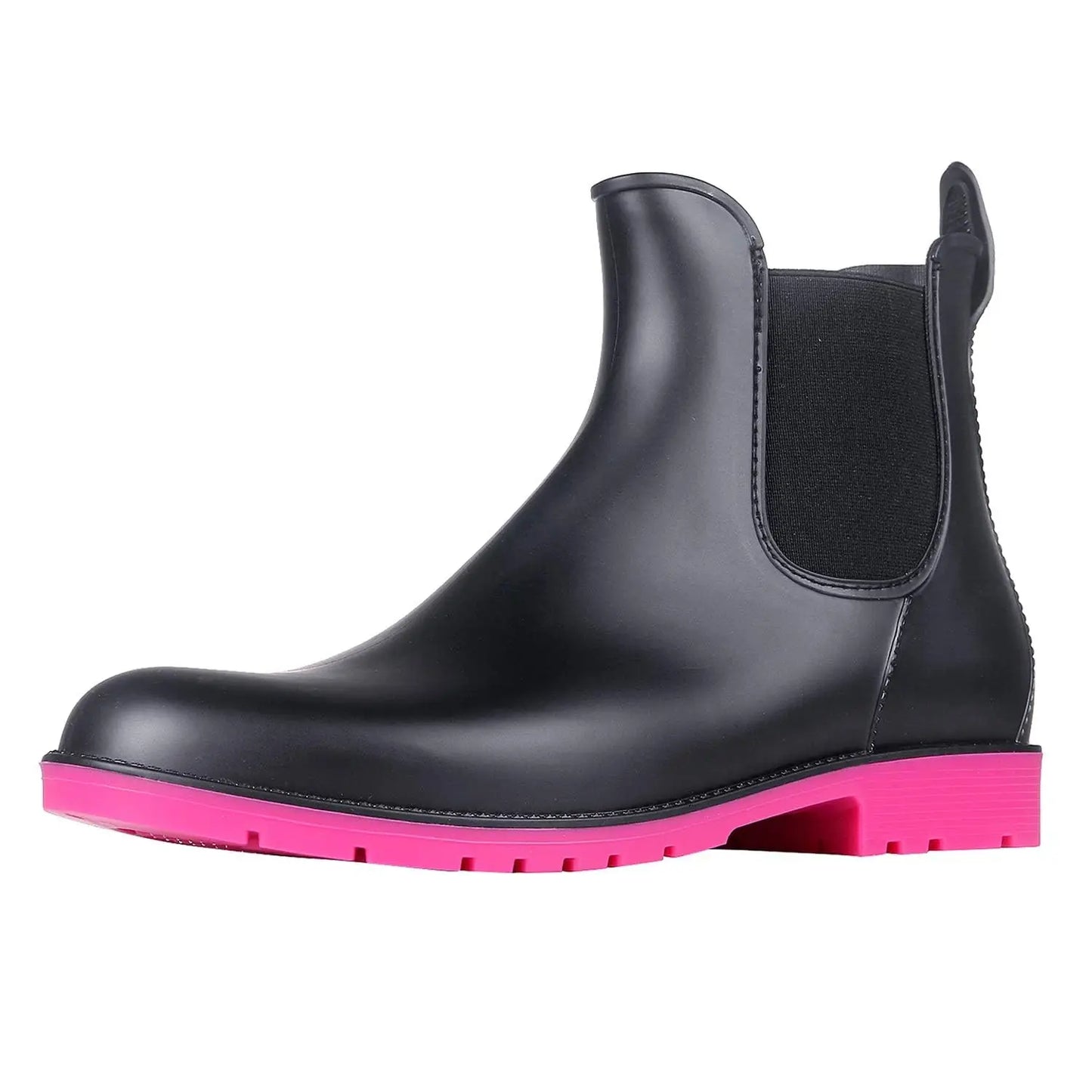 Evshine Fashion Short Rain Shoes For Women New Lady Chelsea Boots Outdoor Anti-slip Waterproof Rain Boots Sodt Rubber Ankle Boot