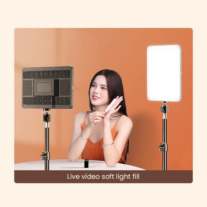 14inch 10inch LED Video Light Panel EU Plug 3200K-6000K Photography Lighting Remote Control For Live Streaming Photo Studio Lamp