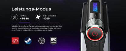 ACEMAGIC Mini PC AMD Ryzen 7 H255 Mini PC Computer 16GB RAM 512GB SSD WIFI 6 BT5.2 with RGB Lights 4K Triple Windows 11 Pro