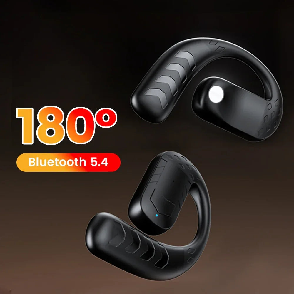 180° Rotate Bluetooth-compatible Wireless Headphone Ear Mounted TWS Earbuds Handsfree Headset Business Calls Noise Reduction