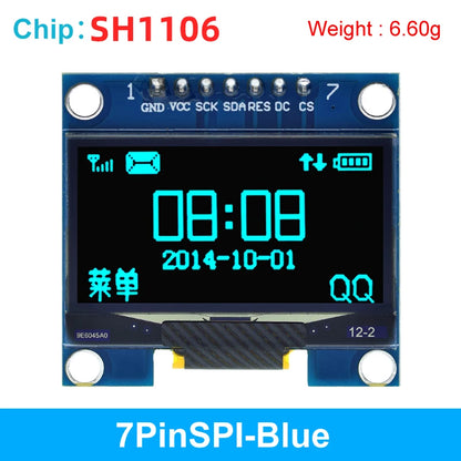 1.3 inch OLED module SPI/IIC I2C Communicate white/blue color 128X64 1.3 inch OLED LCD LED Display Module 1.3" OLED Module