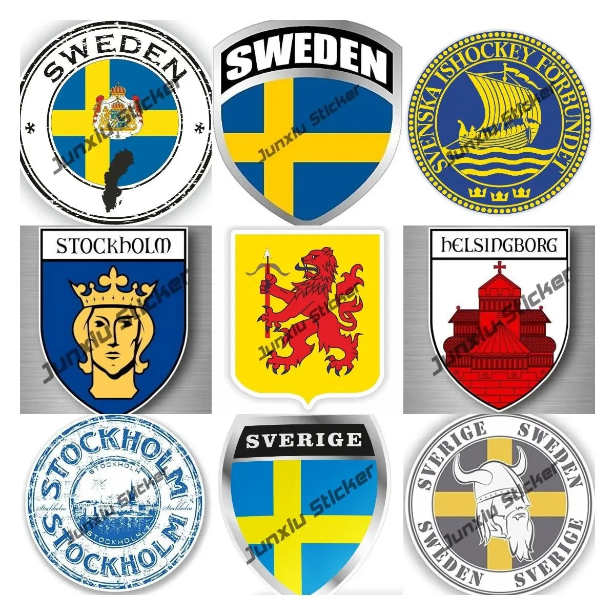 Lombardia Marche Molise Italy Flag Emblem Vinyl Sticker Decoration Naples Napoli Modena Messina Milan Italia Round Seal Flag