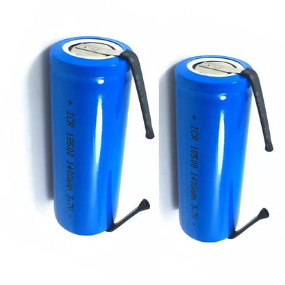 3.7V 18500 rechargeable lithium battery 1400mAh rechargeable battery flashlight strong lighting power tool battery