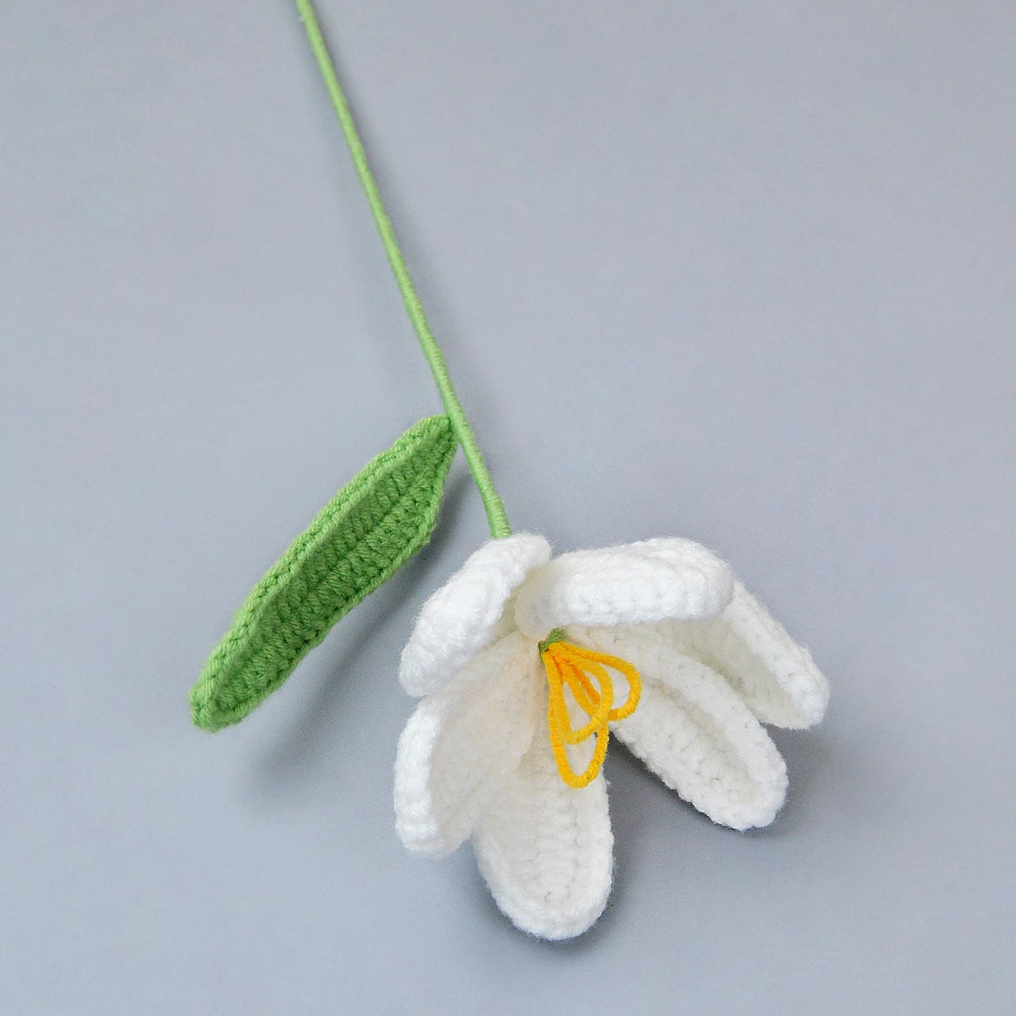 1pc Crocheted Tulip Bouquet, Knitted Tulip Flower Bouquet for DIY Valentine's Day, Christmas, Mother's Day, Father's Day Decro