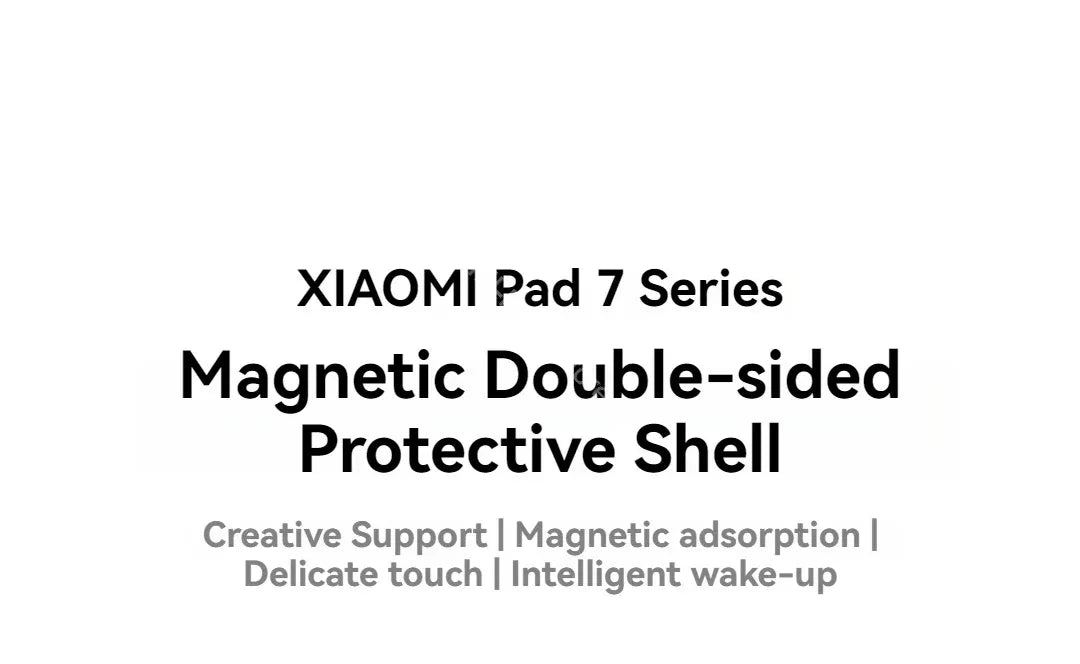 Original Xiaomi Pad 7 / Pad 7 Pro Magnetic Case 11.2" Double sided Protective Shell Smart Wake-up PU Material Bracket Black