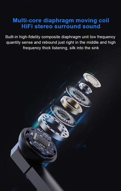 X37 Wireless Earphone Bluetooth Mecha Cool Esports Gaming Earbuds HIFI Stereo HD Call Headset Gamer Noise Reduction Low Latency