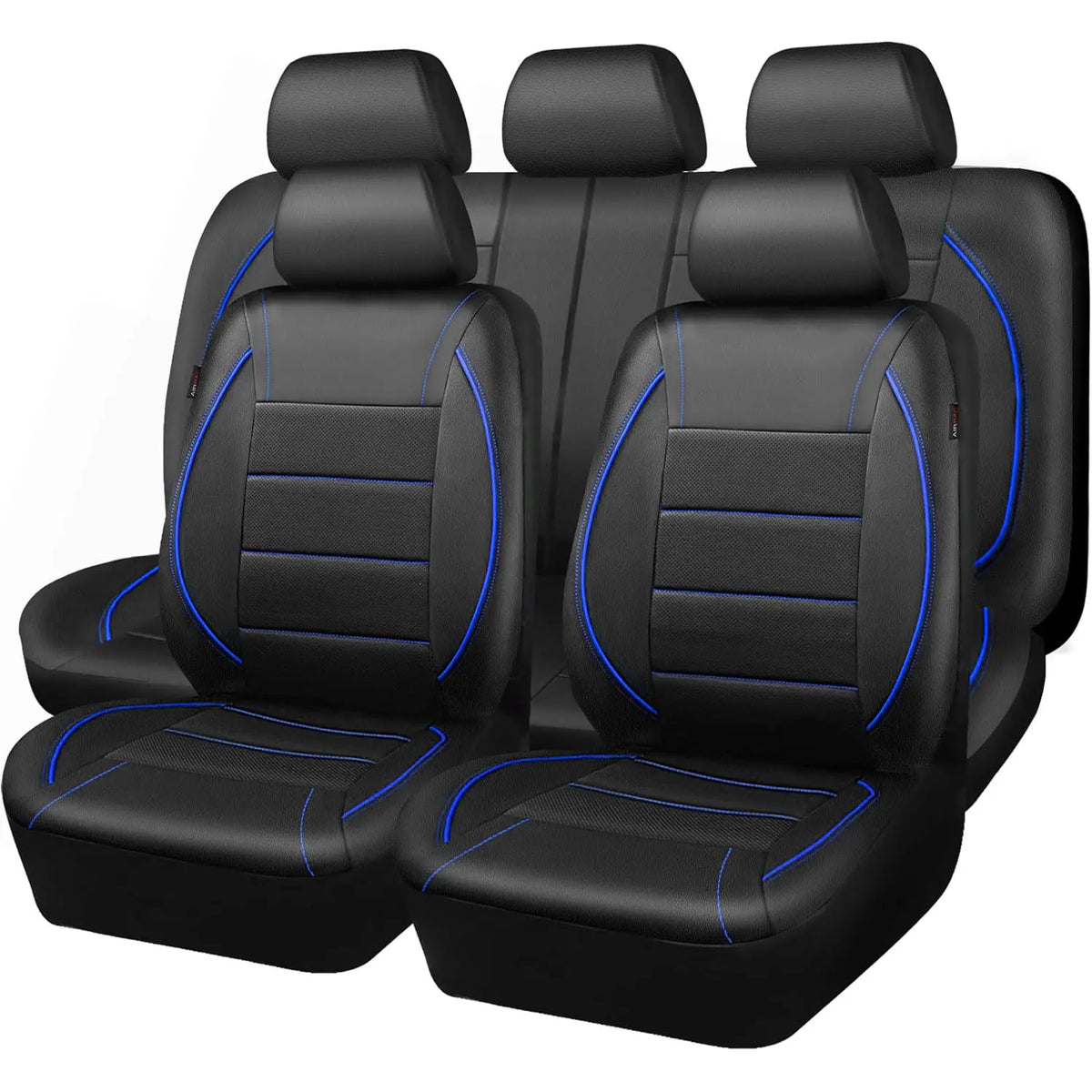 Universal Leather Car Seat Covers Simple Style Breathable 5 Seat Car Seat Cover by PDG ibma