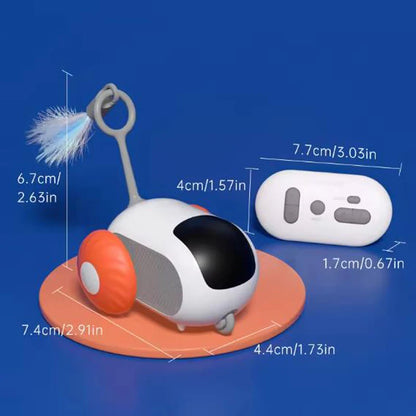 Intelligent Sports Car Remote Control Electric Cat Toys Entertainment Fun Pet Mice Interactive Feathers Cat Sticks Pet Toy