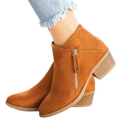 Fashion Versatile Women Shoes Winter New Pointed Heel Shoes Thick Sole Anti Slip Women's Boots Simple Comfor Women's Ankle Boots