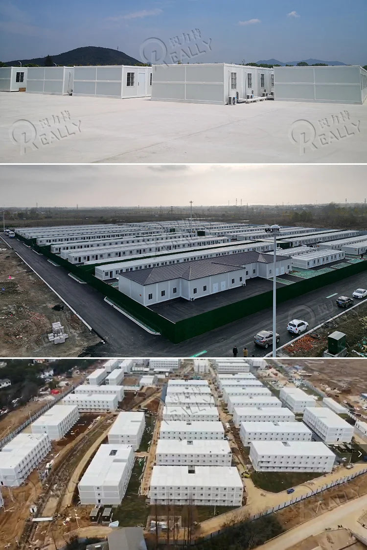 NEW Folding Container Home Luxury Portable Office 20Ft Prefab Container House Restaurant  for Temporary Site Offices