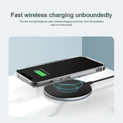 Nillkin for iPhone 17 Pro Max 16 Pro Max 15 Pro  14 13 iPhone series TPU+PC Silicone Soft Transparent Phone Back Cover