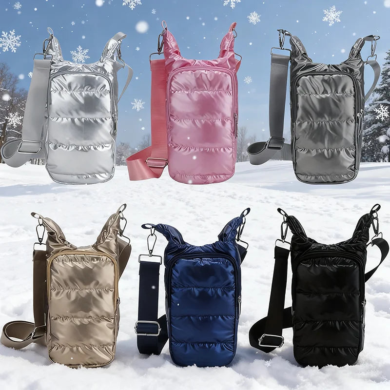 Autumn Winter Water Bottle Bag Thickened Thermal Water Bottle Cover Outdoor Sports Portable Water Bottle SleeveChristmas Gifts