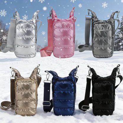 Autumn Winter Water Bottle Bag Thickened Thermal Water Bottle Cover Outdoor Sports Portable Water Bottle SleeveChristmas Gifts