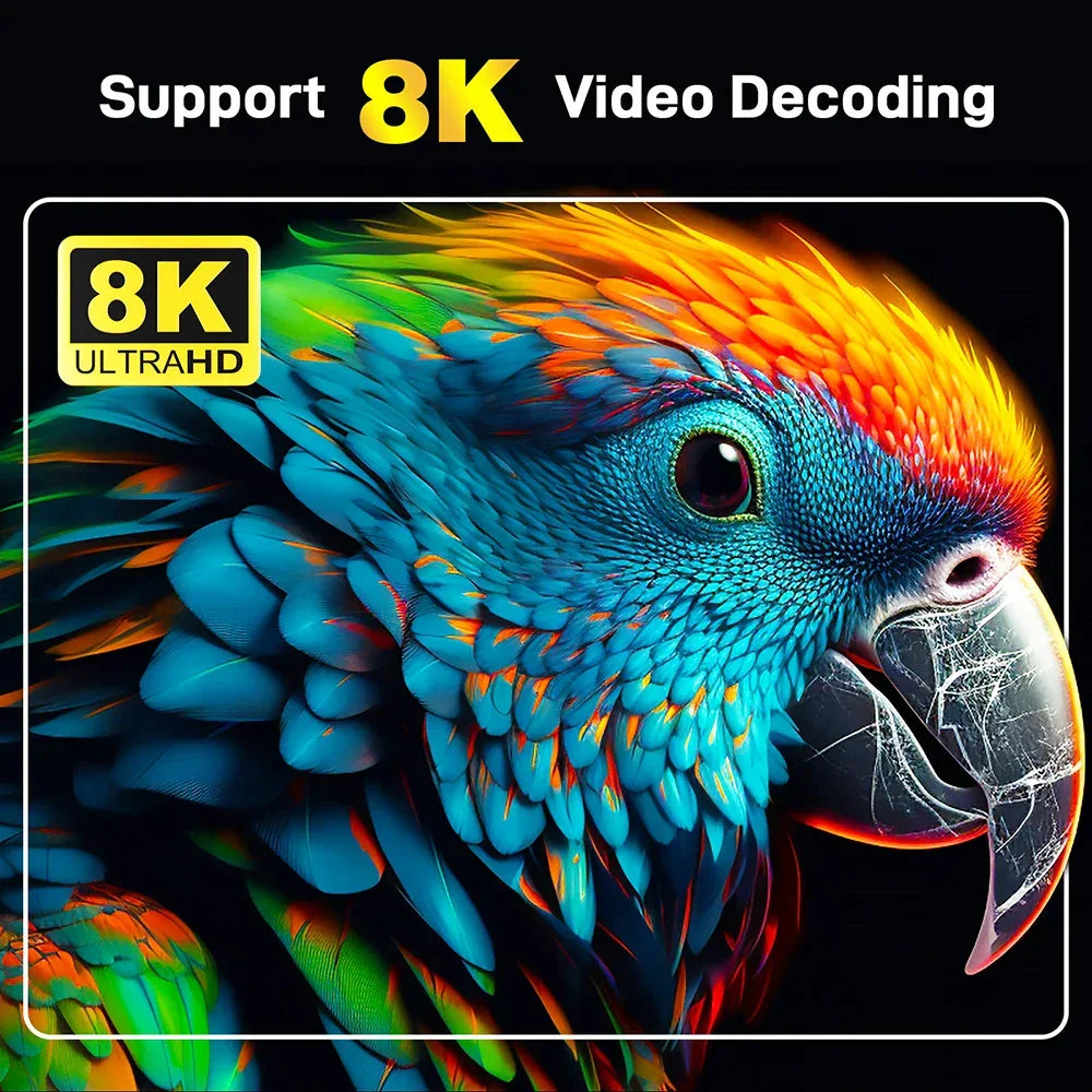 Android TV Stick Set Top Box 8K Dual WiFi 6 Quad Core BT5.0 HDR+10 Google Assistant for Netflix YouTube iptv H313 Media Player