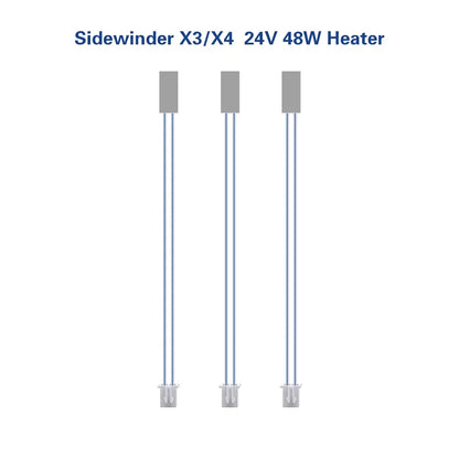 For Artillery SW-X3 X4 3D 24V 48W Ceramic Cartridge Heater Heating Rod 100K NTC Thermistor For Sidewinder X3 X4 3d printer