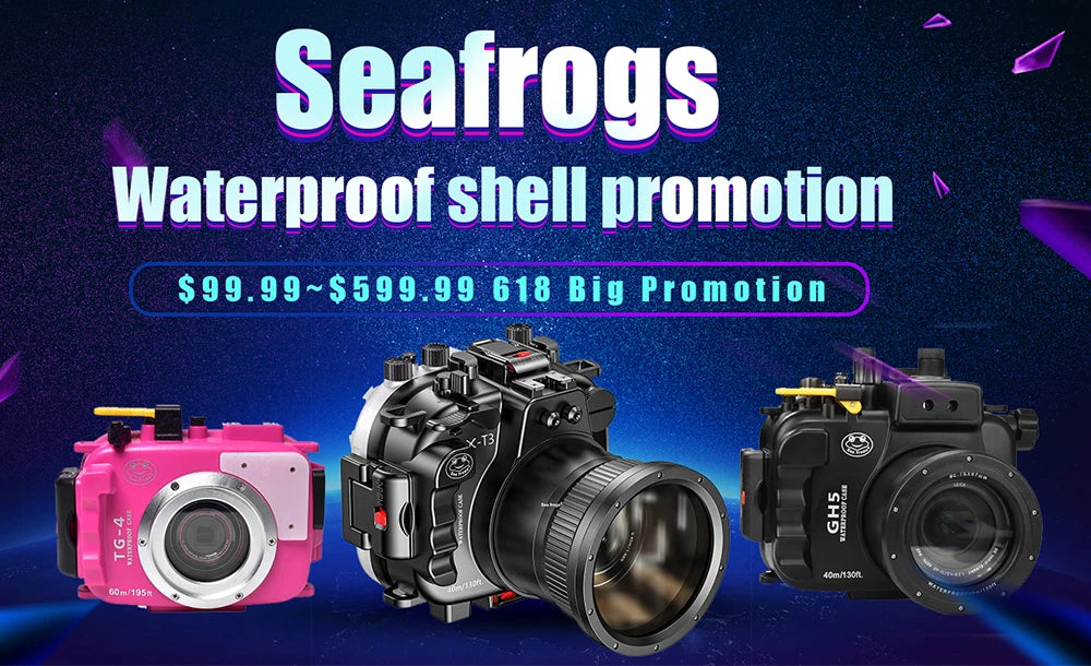 Seafrogs Scuba Diving Camera Case Cover For Olympus TG 7 TG 5 TG 6 Underwater Photography Equipment Waterproof Camera Housing 60