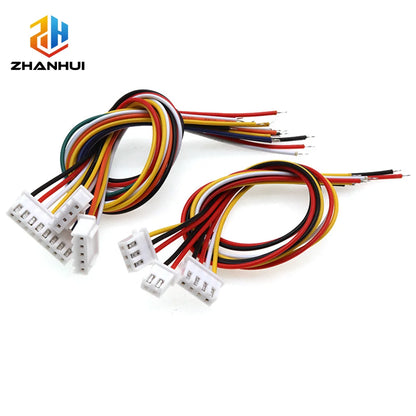 5PCS SH/JST/ZH/PH/XH 1.0MM 1.25MM 1.5MM 2.0MM 2.54MM Female Plug Connector with 10/20/30cm Wire 2/3/4/5/6/7/8/10/12P