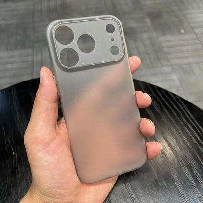 Ultra Thin PP Hard Case for iPhone 17 Air 17 16 15 14 13 12 mini 11 Pro X XR XS Max 16E Clear Translucent Shockproof Slim Cover