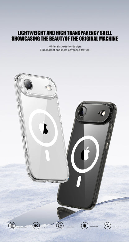 KEYSION Shockproof Transparent Case for MagSafe for iPhone 17 Air HD Clear TPU+PC Magnetic Wireless Charging Phone Back Cover