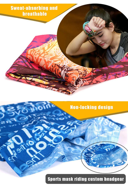 UV Protection Face Mask Neck Gaiter Windproof Scarf Sunscreen Breathable Bandana Balaclava for Sport Outdoor Running Motorcycle