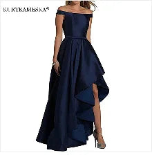 Satin Elegant Long Prom Evening Guest Summer Dresses For Women 2022 Sexy Host Wedding Bridesmaid Party Ball Gown Maxi vestidos