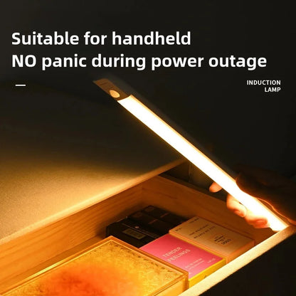 10-50cm LED Motion Sensor Light Night Wireless Lamp USB Battery Rechargeable Wall Under Cabinet For Bedroom Kitchen Lighting