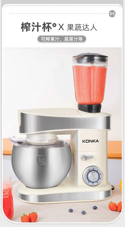 1500W stand Chef Machine mixer Multifunctional  Commercial Mixer Dough Mixer Household Small Automatic New electric blender 220V
