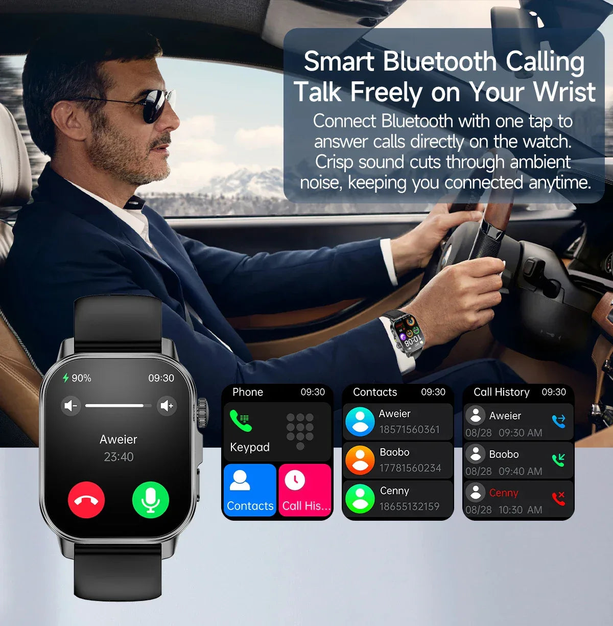 2026 New Health Smart Watch Precise Measurement ECG+PPG Blood Pressure Uric Acid Body Fat Analysis call SmartWatch For Men Women