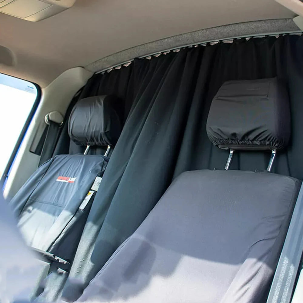 A Set CAB DIVIDER Blackout Curtain For Fiat Ducato VW T5 T6 Ford Transit Sprinter High Roof Motorhome Caravan Campervan