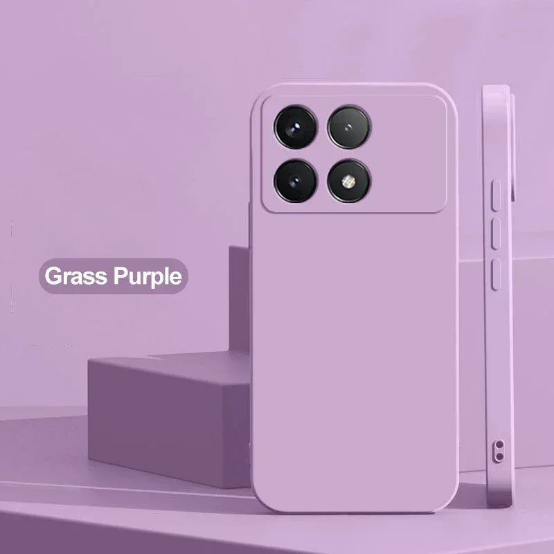 Poco X6 Pro Case Liquid Silicone Phone Case For Xiaomi Poco X6 Pro Poco X 6  X6Pro Pocox6 Pro 5G Shockproof Soft Cover