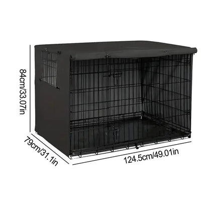 Pet Cage Cover Oxford Pet Crate Cover Pet Crate Cover Windproof Dog Kennel Cover Waterproof Dog Cat Cage Cover For Indoor