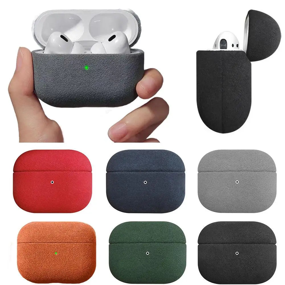 Suede Case For AirPods Pro 3 Luxury Protective Case Full Cover Anti-drop Scratchproof Bluetooth Earphone Accessories