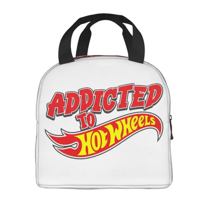 Custom Hot Wheels For Fans Thermal Insulated Lunch Bag Cartoon Sport Car Portable Lunch Container Travel Multifunction Food Box
