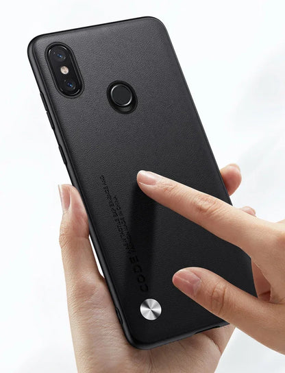 Luxury PU Leather Case For Xiaomi Mi 8 Mi8 Back Cover Matte Silicone Full Protection Phone Case For Xiaomi 8 Xiaomi8 Coque