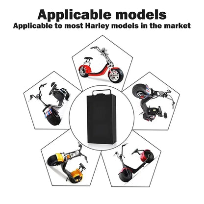🔋60V 20Ah-60Ah Electric Motorcycle Li-ion Battery Pack 2000W For Harley Two Wheel Foldable Citycoco Electric Scooter,Free Charg