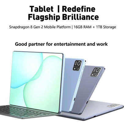 2026 NEW 10.1inch Latest Global Tablet Pad 16GB+1024GB Android 13  Soft Light Screen Ultra WiFi GPS WPS 5G PC