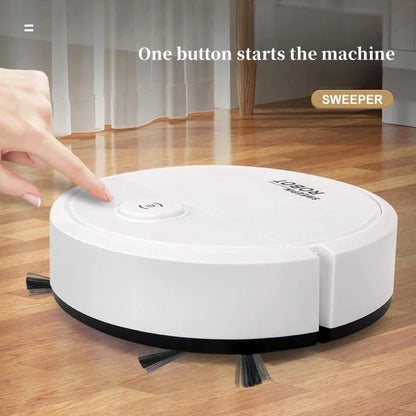 2026 3-in-1 Strong Suction Smart Sweeping Robot Rechargeable Washable Mop For Pet Hair Hard Floor Kitchen Room Sweeping Robot