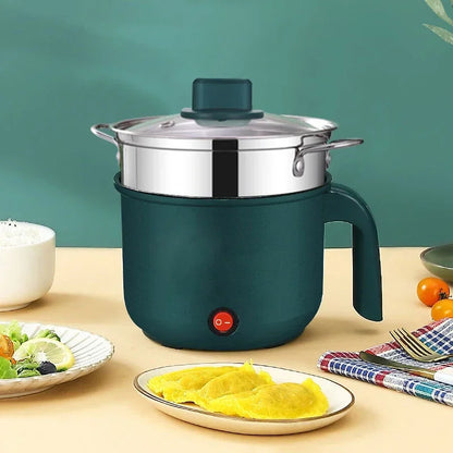 Mini Electric Rice Cooker Non-Stick Single/Double Layer Multifunction Cooking Machine Hot Pot for Home Use