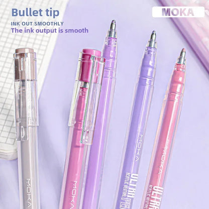 150/6 Colors Acrylic Gel Pen Student Diary Scrapbook Painting DIY Gel Pen Set Color Drawing Doodling Art Markers School Supplies