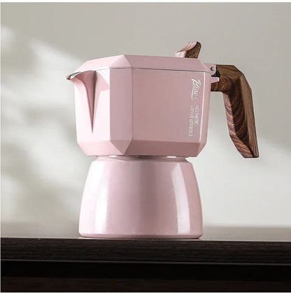 Bincoo Dual Valve Moka Pot 110v-220v Electric Heater Base Espresso Maker Brewed Coffee Mocha Pot Italian Camping Barista Tool