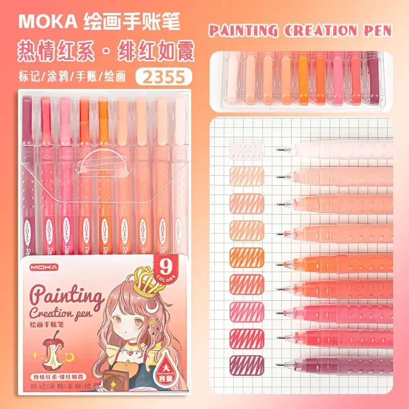 150/6 Colors Acrylic Gel Pen Student Diary Scrapbook Painting DIY Gel Pen Set Color Drawing Doodling Art Markers School Supplies