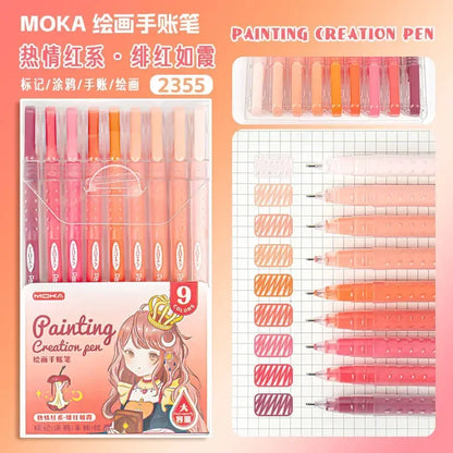 150/6 Colors Acrylic Gel Pen Student Diary Scrapbook Painting DIY Gel Pen Set Color Drawing Doodling Art Markers School Supplies