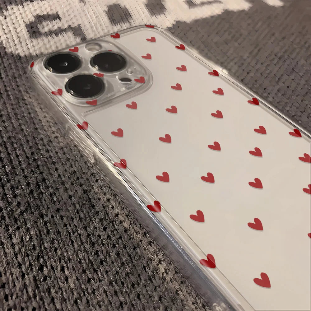 Luminous Love Case For iPhone 16 16E 15 11 12 13 14 Pro Max  For iPhone XR XS Max 8 Plus Back Cover