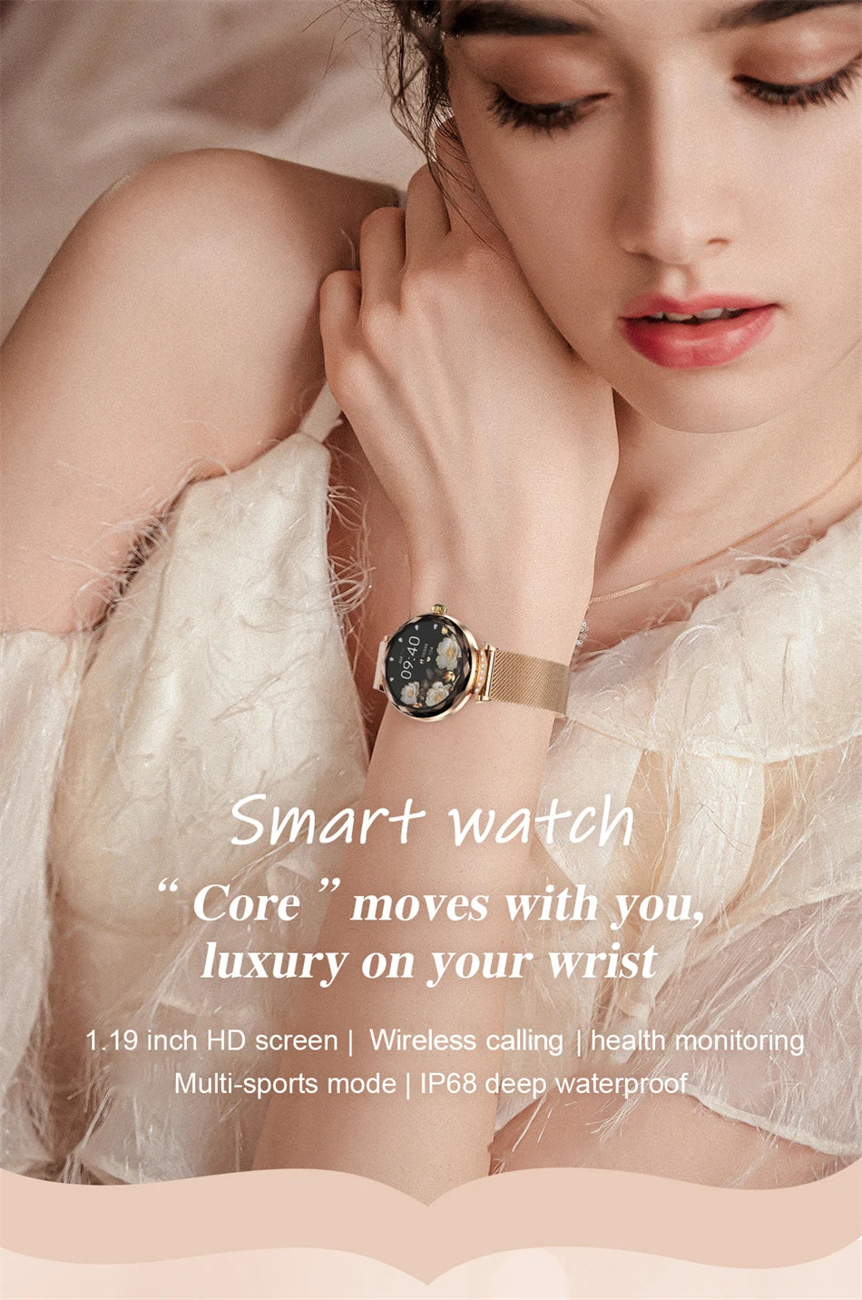 LIGE Fashion Ladies Smart Watch NX7 Pro AMOLED Screen Health Monitoring BT Call Female Women Sport Fitness Tracker Smartwatch