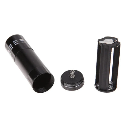 9/12 LED Protable UV Flashlight Black Light 395 NM Ultraviolet Torch Blacklight Detector for Dog Urine Pet Stain and Bed Bug