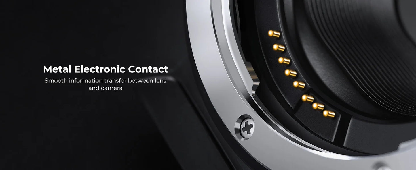 K&F CONCEPT EF to EOS R Adapter Auto Focus Lens Mount Adapter for Canon EF EF-S Lens to Canon EOS R/RF R3 R6 R50 Mount Cameras