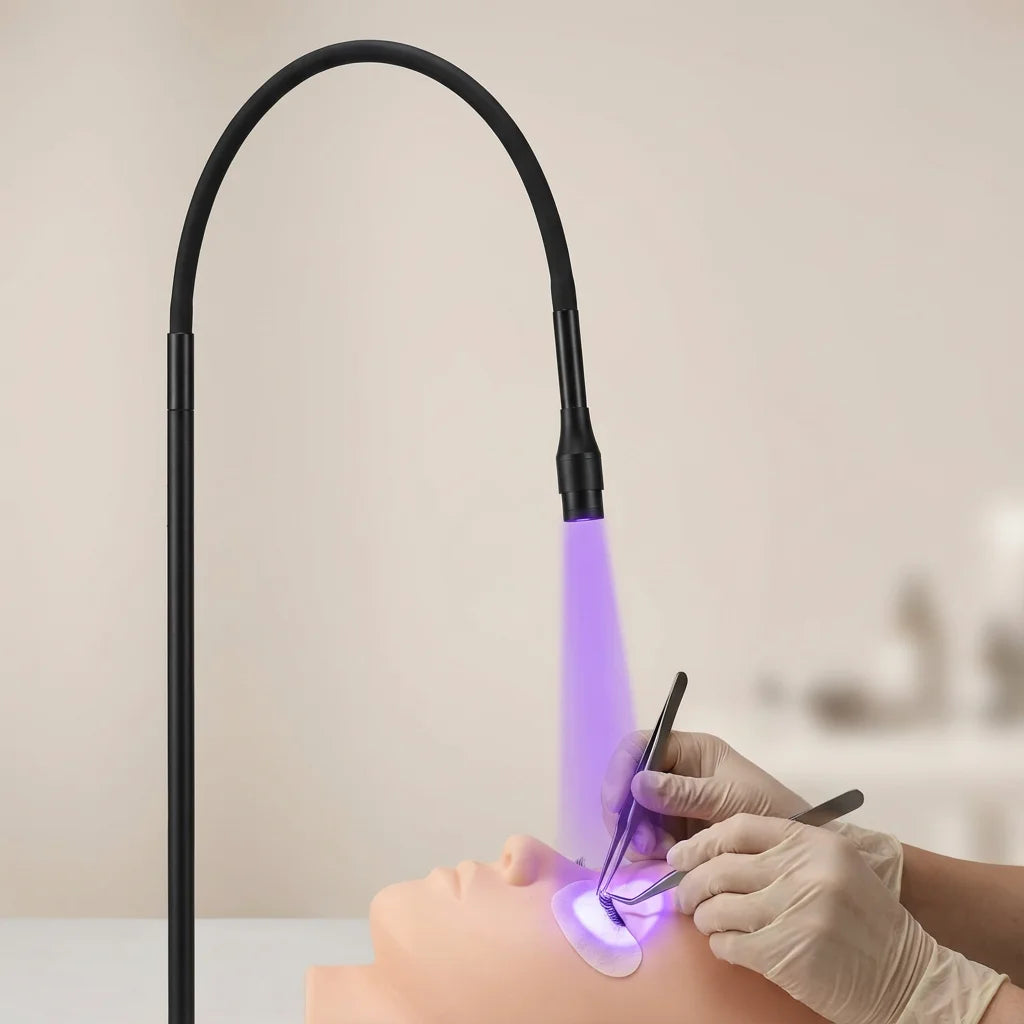 10W Lash UV Curing Lamp Floor with Foot Switch False Eyelash Extension Nail Dryer Grafting Glue Fast Curing Light