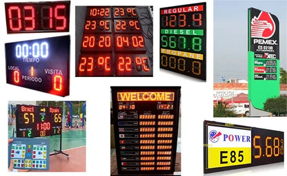 Hot Sale 8 inch Waterproof 7segment Digital Led Module For Price/Time/Temperature/Score Sign